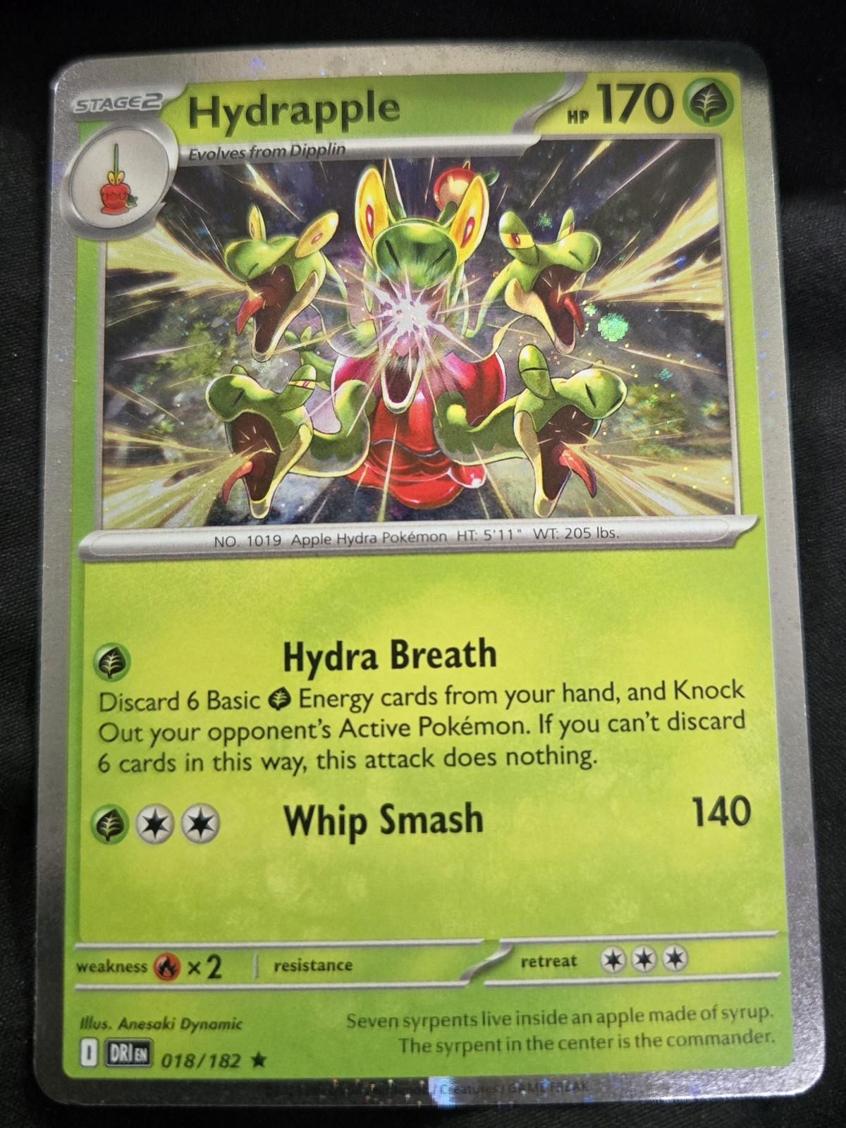 Hydrapple (Cosmos Holo) 018/182 — Miscellaneous Cards & Products (English Pokémon TCG card)