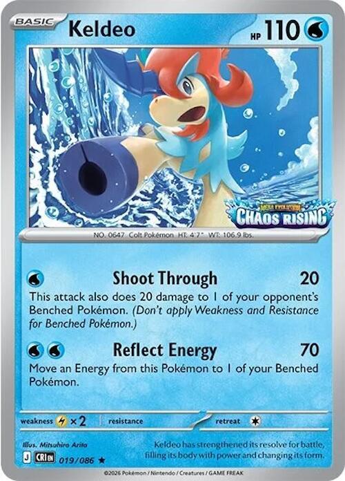 Keldeo 019/086 — Miscellaneous Cards & Products (English Pokémon TCG card)