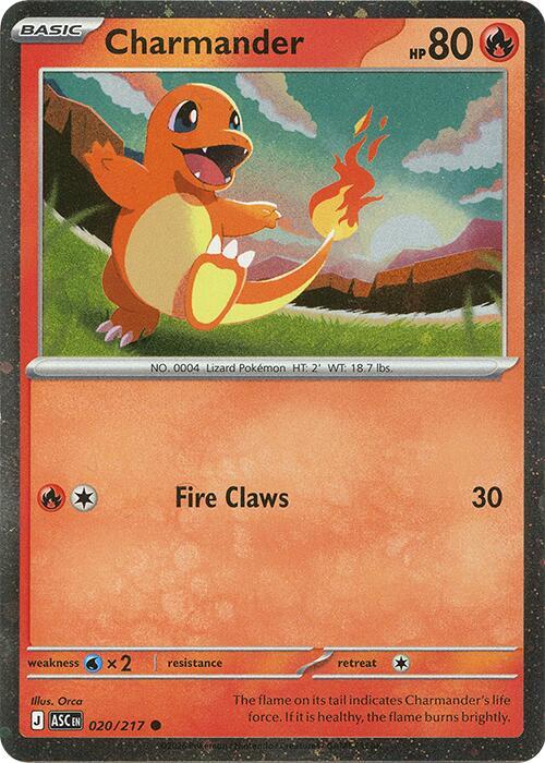 Charmander 020/217 — Miscellaneous Cards & Products (English Pokémon TCG card)