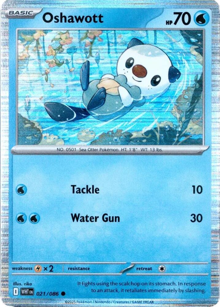 Oshawott 021/086 — Miscellaneous Cards & Products (English Pokémon TCG card)
