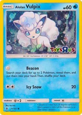 Alolan Vulpix 021/145 — Miscellaneous Cards & Products (English Pokémon TCG card)