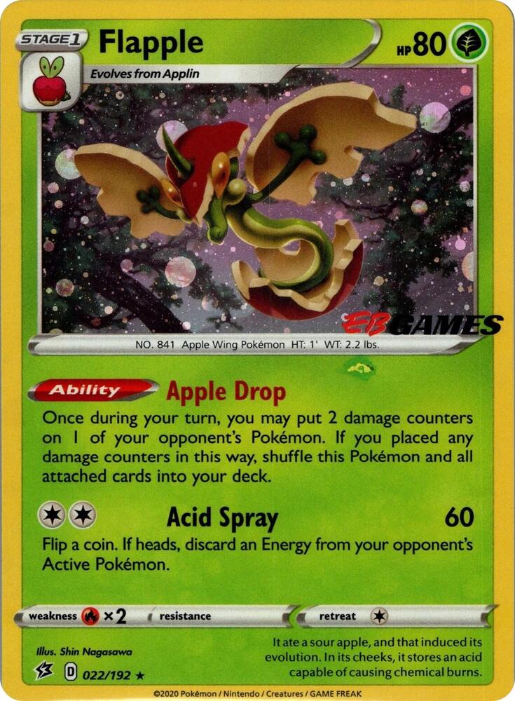 Flapple 022/192 — Miscellaneous Cards & Products (English Pokémon TCG card)