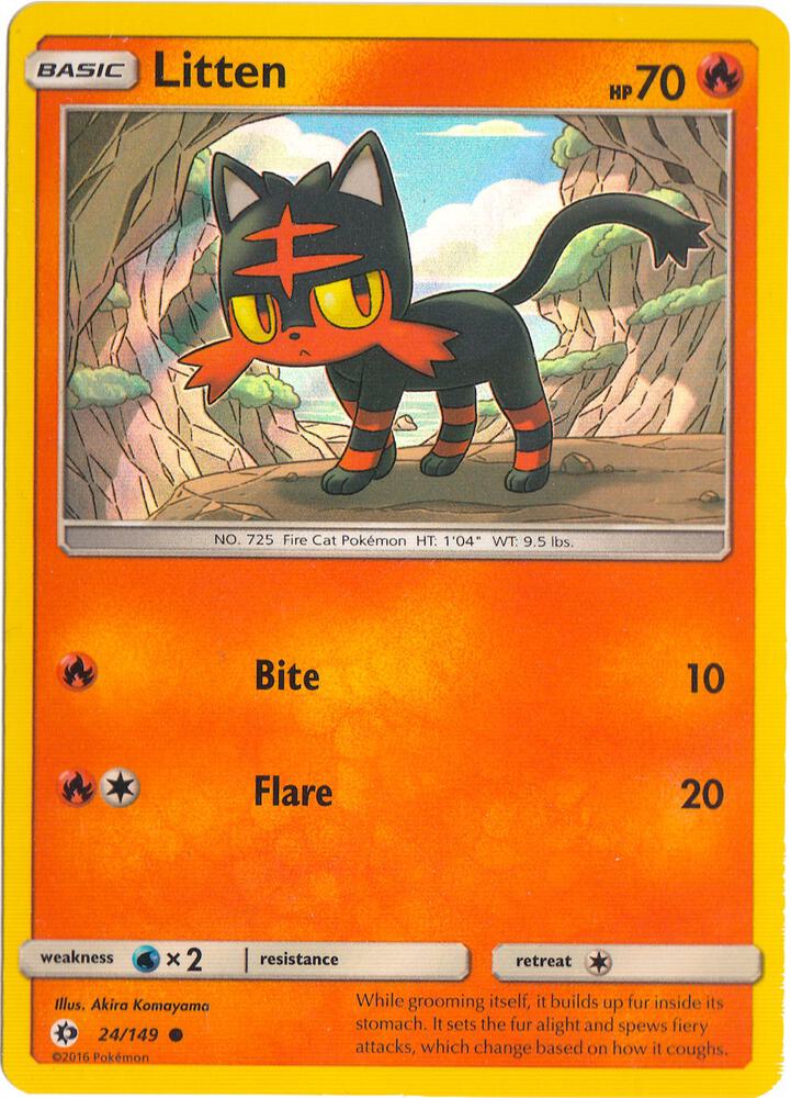 Litten 024/149 — Miscellaneous Cards & Products (English Pokémon TCG card)