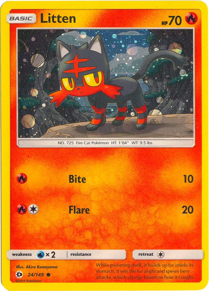 Litten 024/149 — Miscellaneous Cards & Products (English Pokémon TCG card)