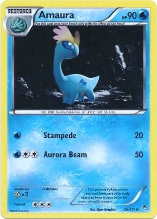 Amaura 025/111 — Miscellaneous Cards & Products (English Pokémon TCG card)