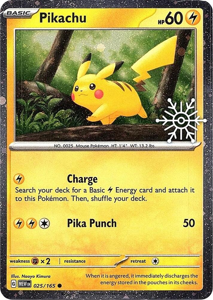 Pikachu 025/165 — Miscellaneous Cards & Products (English Pokémon TCG card)