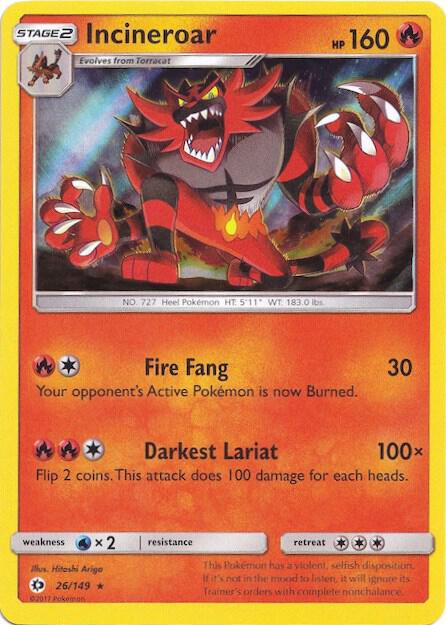 Incineroar 026/149 — Miscellaneous Cards & Products (English Pokémon TCG card)