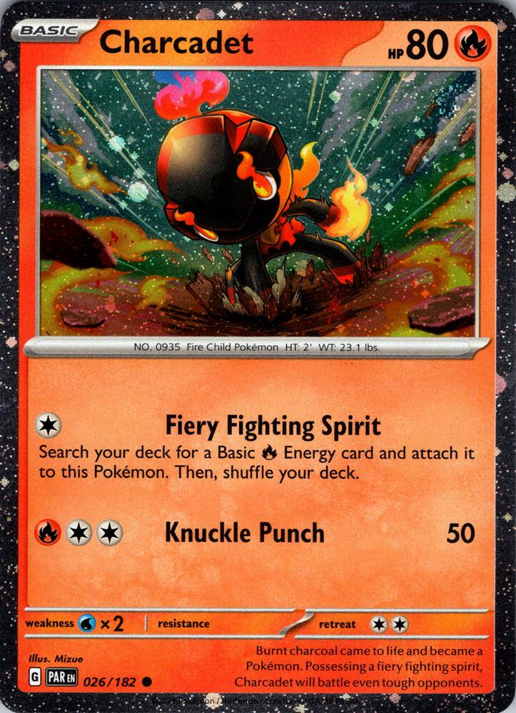 Charcadet 026/182 — Miscellaneous Cards & Products (English Pokémon TCG card)