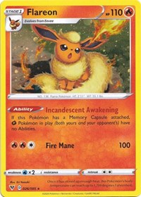 Flareon 026/185 — Miscellaneous Cards & Products (English Pokémon TCG card)