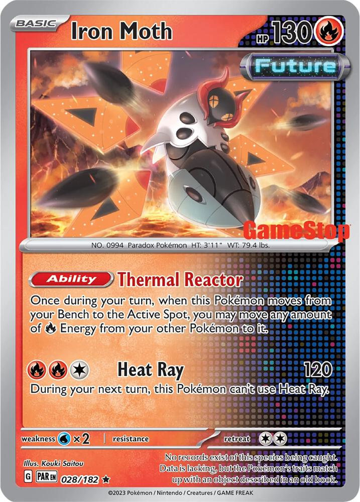 Iron Moth 028/182 — Miscellaneous Cards & Products (English Pokémon TCG card)