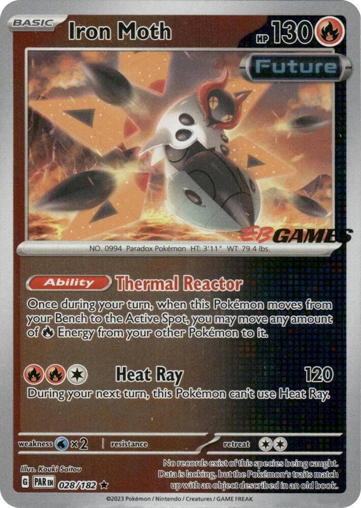 Iron Moth 028/182 — Miscellaneous Cards & Products (English Pokémon TCG card)