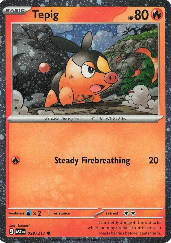 Tepig 029/217 — Miscellaneous Cards & Products (English Pokémon TCG card)