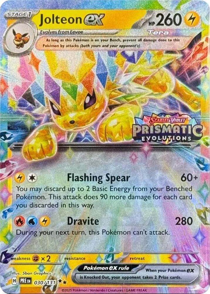 Jolteon ex 030/131 — Miscellaneous Cards & Products (English Pokémon TCG card)