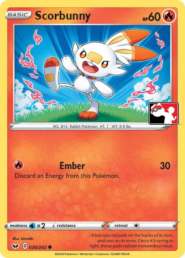 Scorbunny (Library Exclusive) 031/202 — Miscellaneous Cards & Products (English Pokémon TCG card)