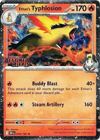 Ethan's Typhlosion (Prerelease) 034/182 — Miscellaneous Cards & Products (English Pokémon TCG card)