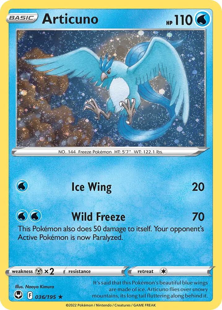 Articuno (Cosmos Holo) 036/195 — Miscellaneous Cards & Products (English Pokémon TCG card)