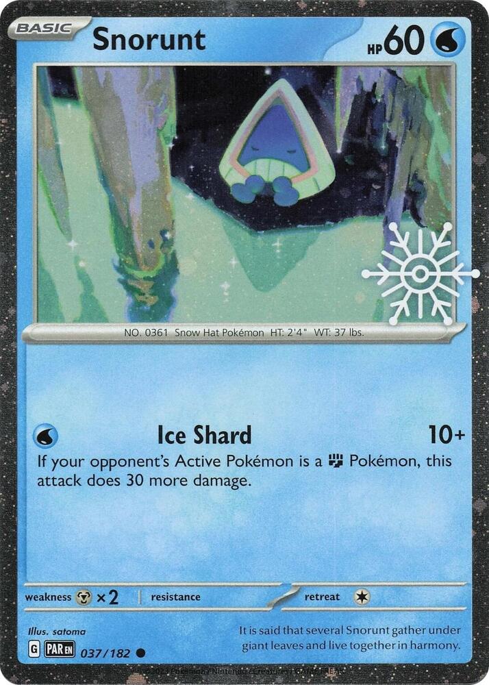 Snorunt 037/182 — Miscellaneous Cards & Products (English Pokémon TCG card)