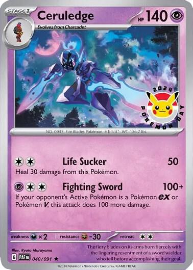 Ceruledge 040/091 — Miscellaneous Cards & Products (English Pokémon TCG card)