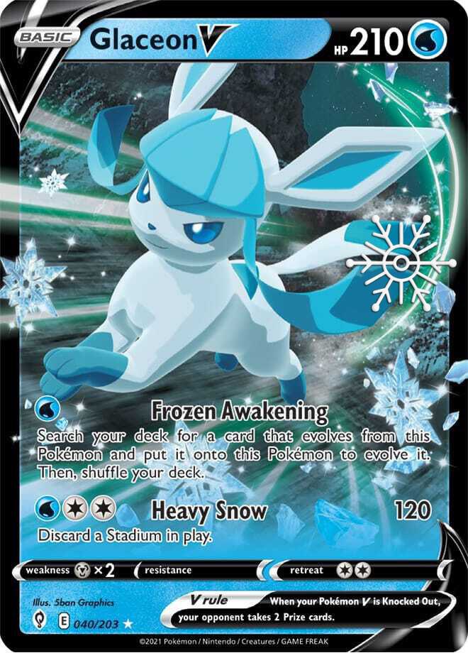 Glaceon V 040/203 — Miscellaneous Cards & Products (English Pokémon TCG card)