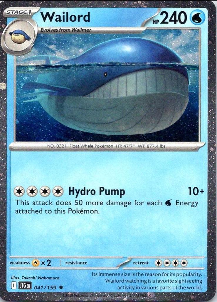 Wailord 041/159 — Miscellaneous Cards & Products (English Pokémon TCG card)