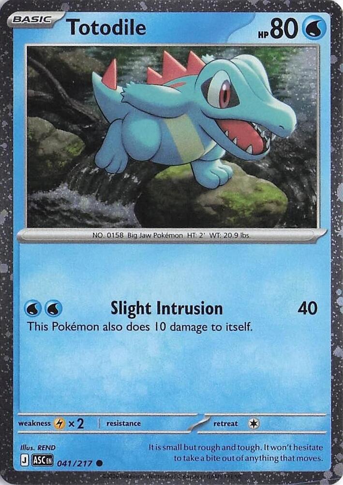Totodile (Cosmos Holo) 041/217 — Miscellaneous Cards & Products (English Pokémon TCG card)