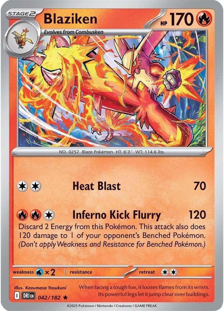 Blaziken (Cosmos Holo) 042/182 — Miscellaneous Cards & Products (English Pokémon TCG card)