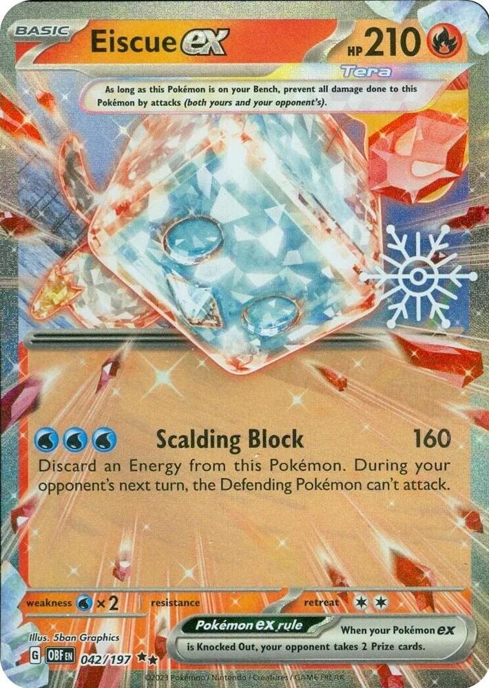 Eiscue ex (Holiday Calendar) 042/197 — Miscellaneous Cards & Products (English Pokémon TCG card)