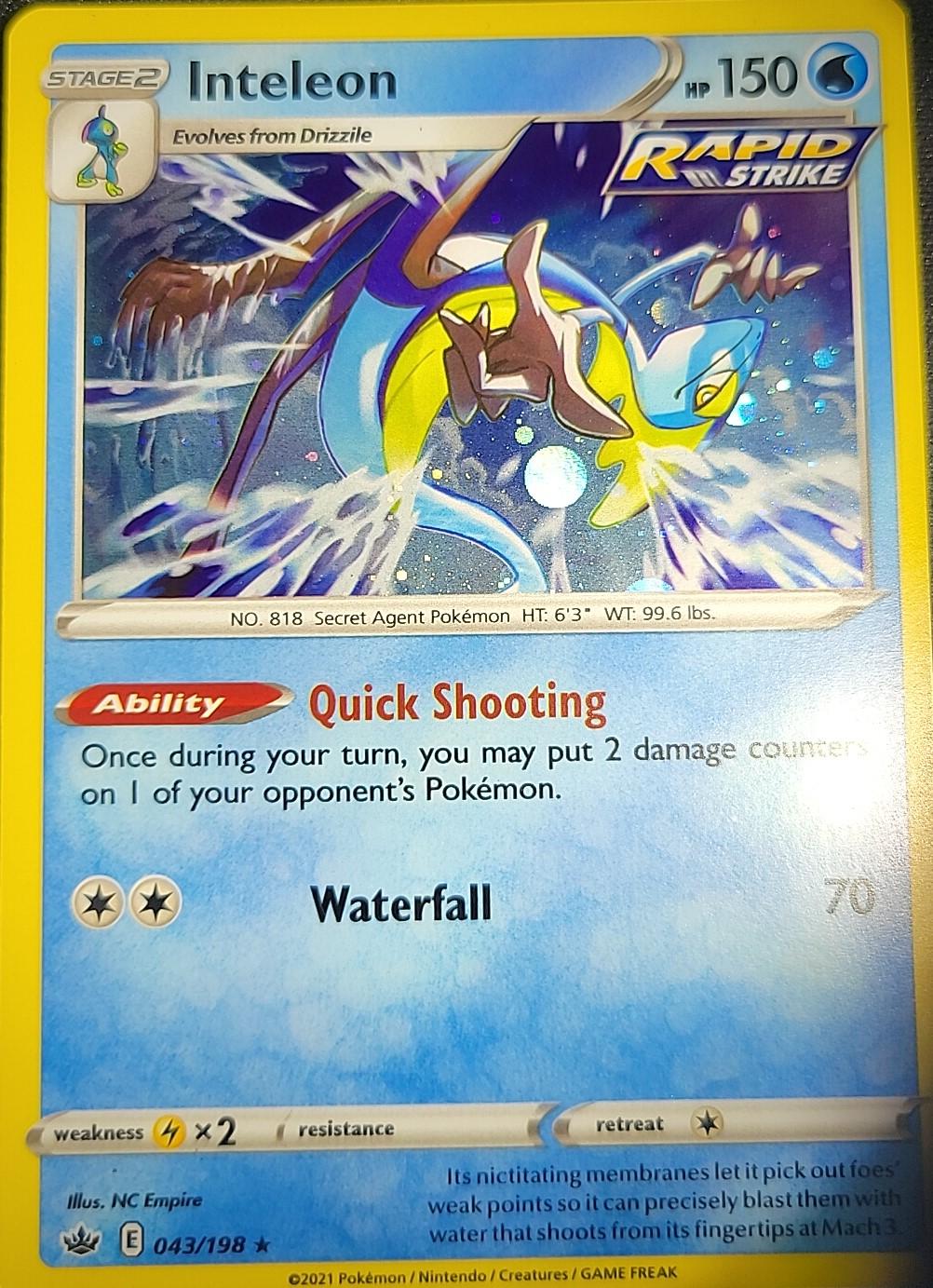 Inteleon 043/198 — Miscellaneous Cards & Products (English Pokémon TCG card)