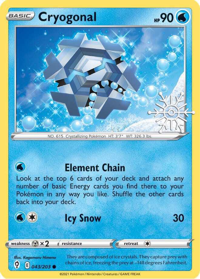 Cryogonal 043/203 — Miscellaneous Cards & Products (English Pokémon TCG card)