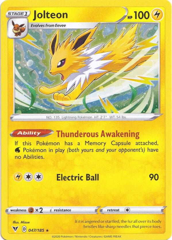 Jolteon 047/185 — Miscellaneous Cards & Products (English Pokémon TCG card)