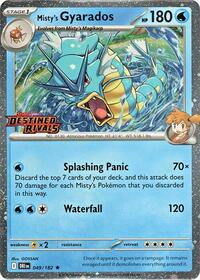 Misty's Gyarados (Prerelease) 049/182 — Miscellaneous Cards & Products (English Pokémon TCG card)