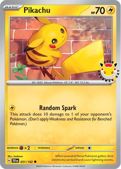 Pikachu (Pokemon Day 2026) 051/162 — Miscellaneous Cards & Products (English Pokémon TCG card)