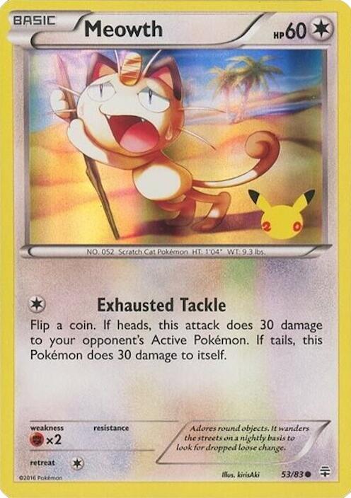 Meowth 053/083 — Miscellaneous Cards & Products (English Pokémon TCG card)