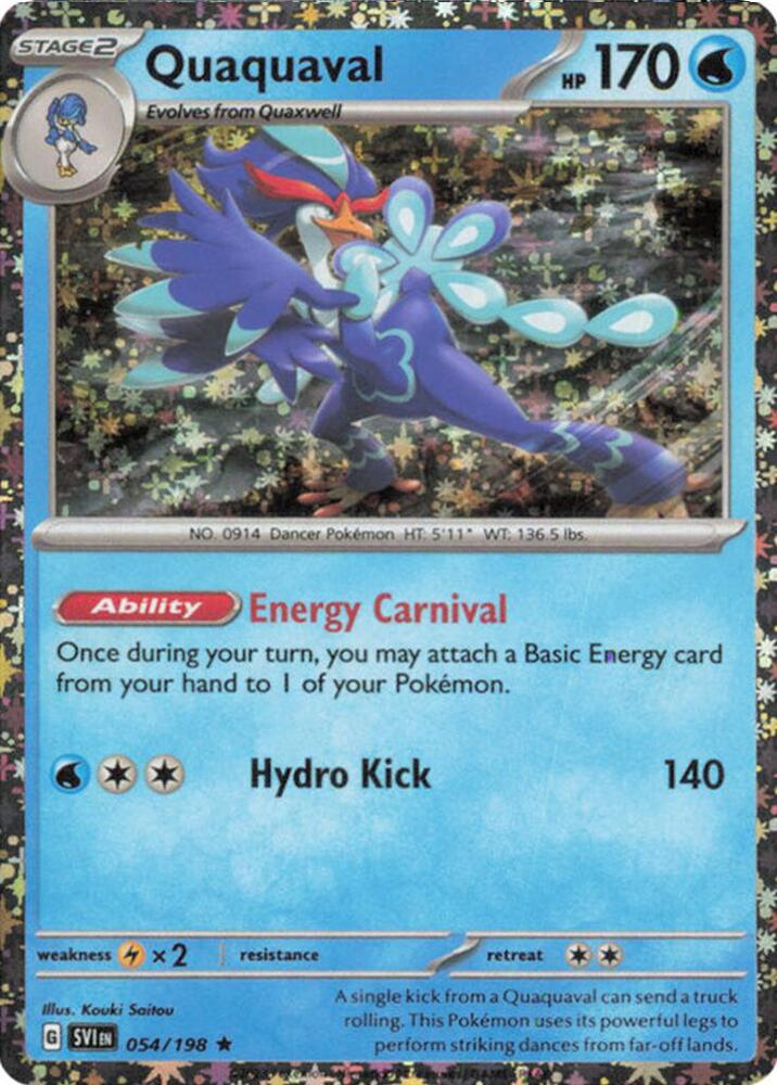 Quaquaval 054/198 — Miscellaneous Cards & Products (English Pokémon TCG card)