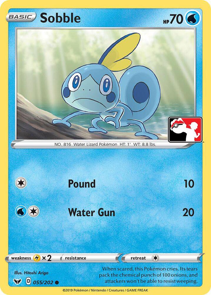 Sobble (Library Exclusive) 055/202 — Miscellaneous Cards & Products (English Pokémon TCG card)