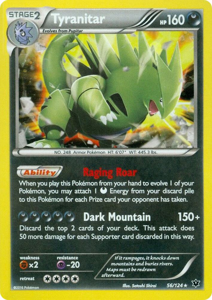 Tyranitar 056/124 — Miscellaneous Cards & Products (English Pokémon TCG card)