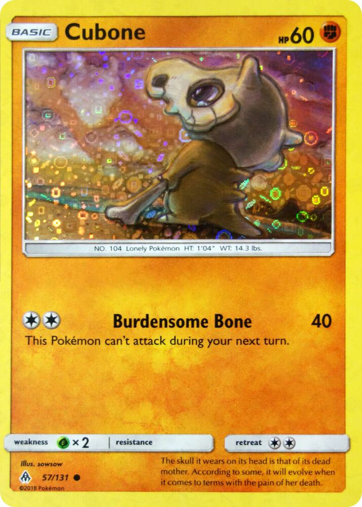 Cubone 057/131 — Miscellaneous Cards & Products (English Pokémon TCG card)