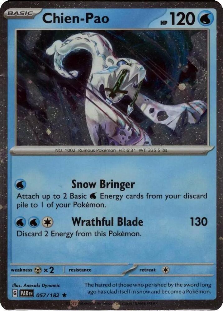 Chien-Pao 057/182 — Miscellaneous Cards & Products (English Pokémon TCG card)