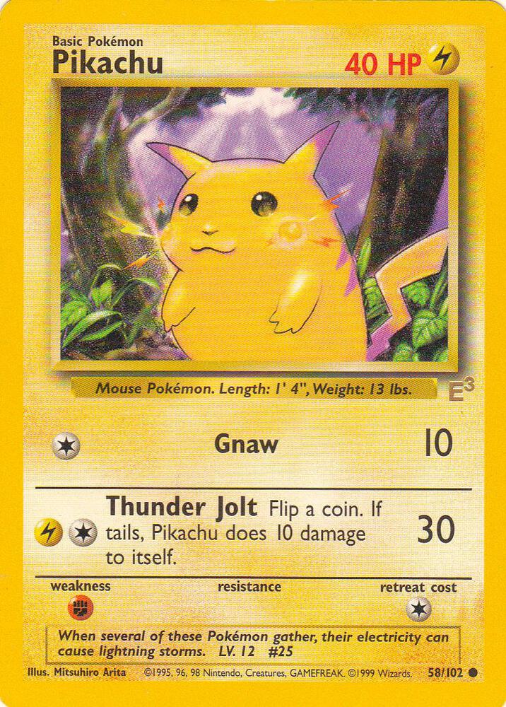 Pikachu 058/102 — Miscellaneous Cards & Products (English Pokémon TCG card)