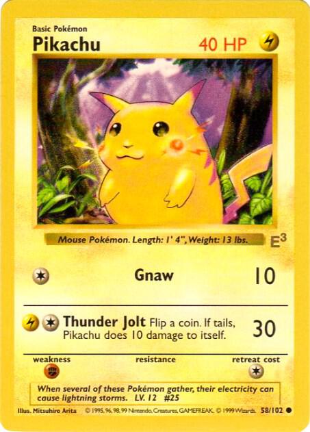 Pikachu 058/102 — Miscellaneous Cards & Products (English Pokémon TCG card)