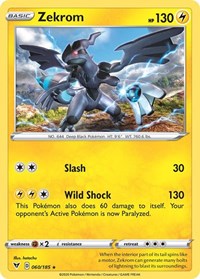 Zekrom 060/185 — Miscellaneous Cards & Products (English Pokémon TCG card)