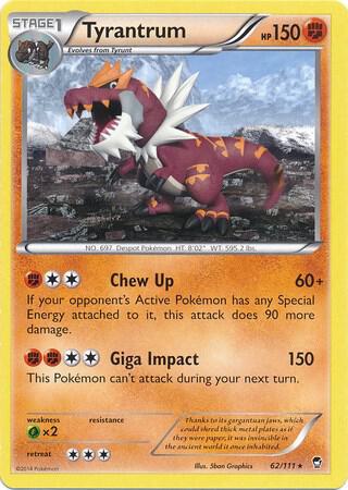 Tyrantrum 062/111 — Miscellaneous Cards & Products (English Pokémon TCG card)