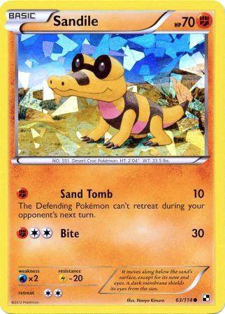 Sandile 063/114 — Miscellaneous Cards & Products (English Pokémon TCG card)