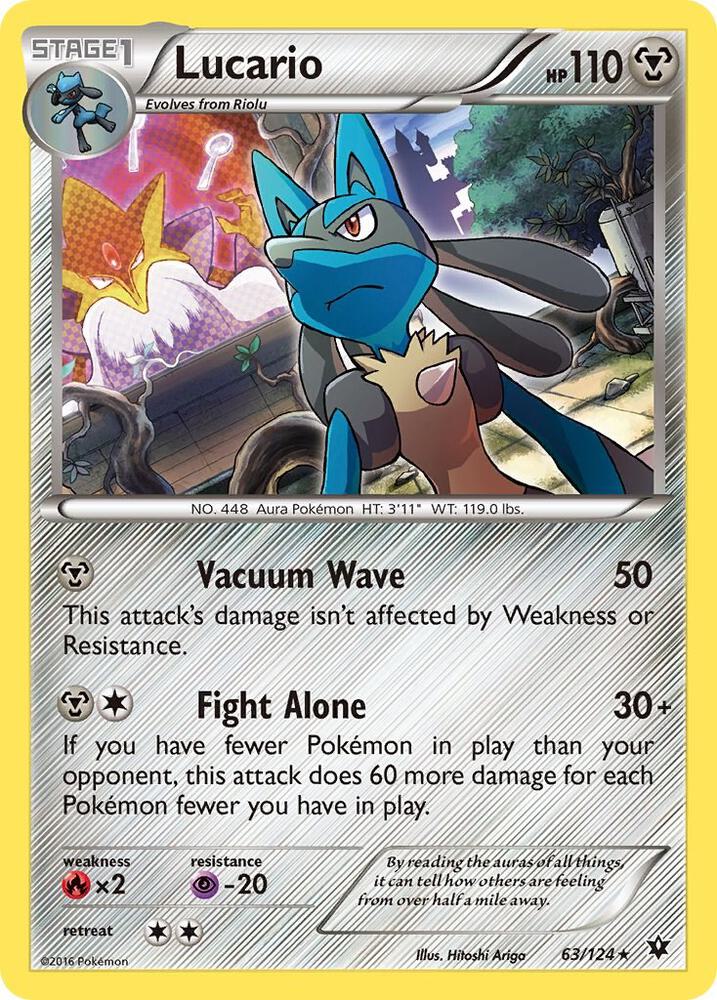 Lucario 063/124 — Miscellaneous Cards & Products (English Pokémon TCG card)