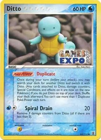 Ditto (Squirtle) 064/113 — Miscellaneous Cards & Products (English Pokémon TCG card)