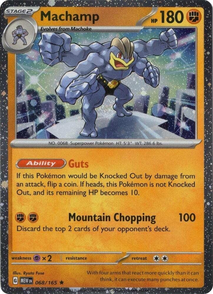 Machamp 068/165 (Cosmos Holo) 068/165 — Miscellaneous Cards & Products (English Pokémon TCG card)