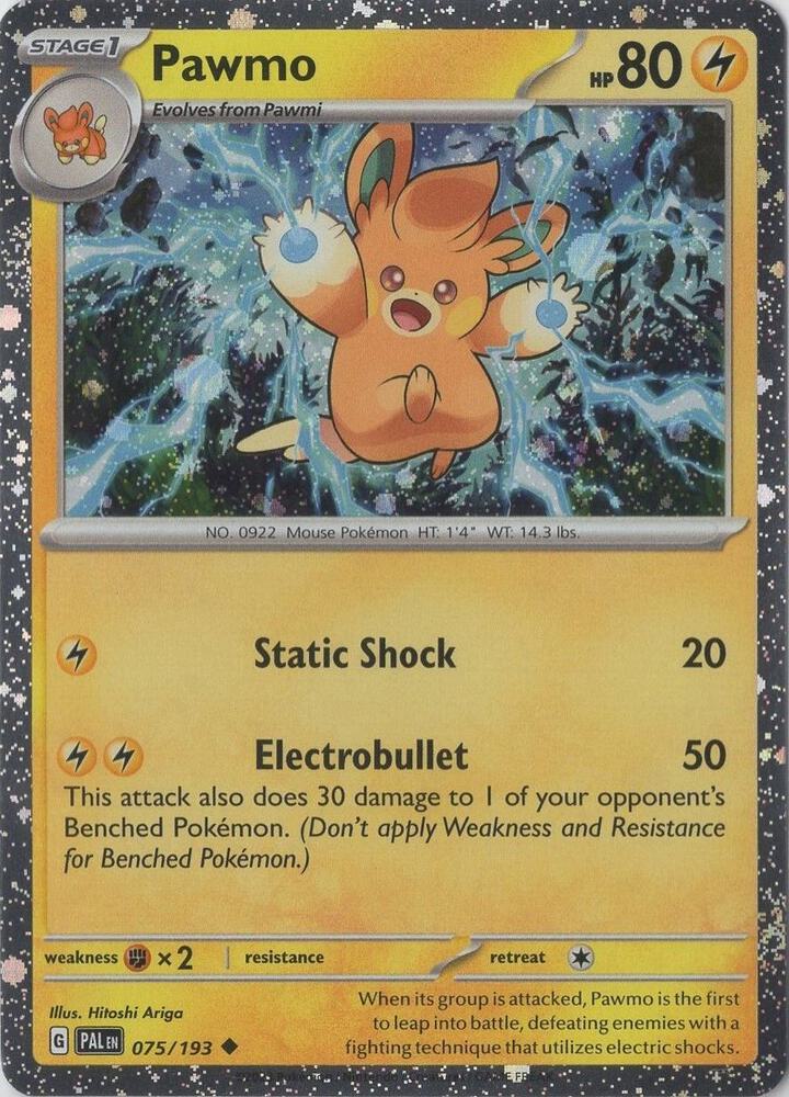 Pawmo (Cosmo Foil) 075/193 — Miscellaneous Cards & Products (English Pokémon TCG card)