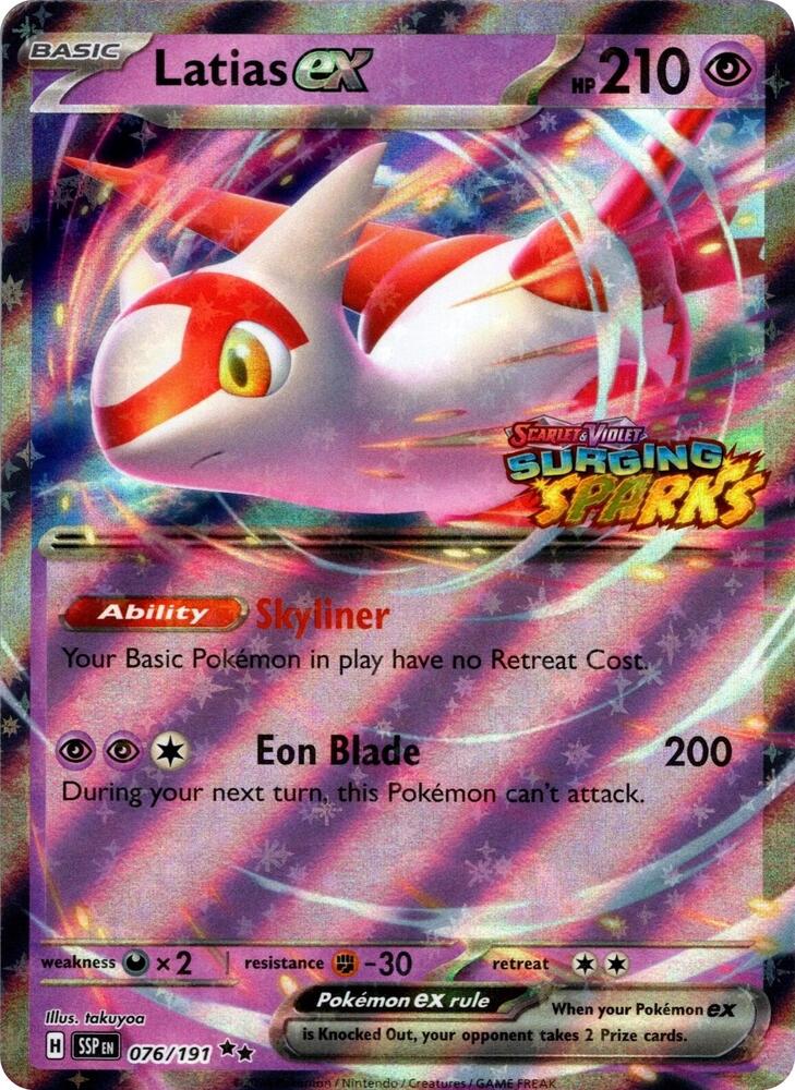 Latias ex (Surging Sparks) 076/191 — Miscellaneous Cards & Products (English Pokémon TCG card)