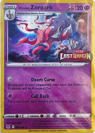 Hisuian Zoroark 076/196 — Miscellaneous Cards & Products (English Pokémon TCG card)