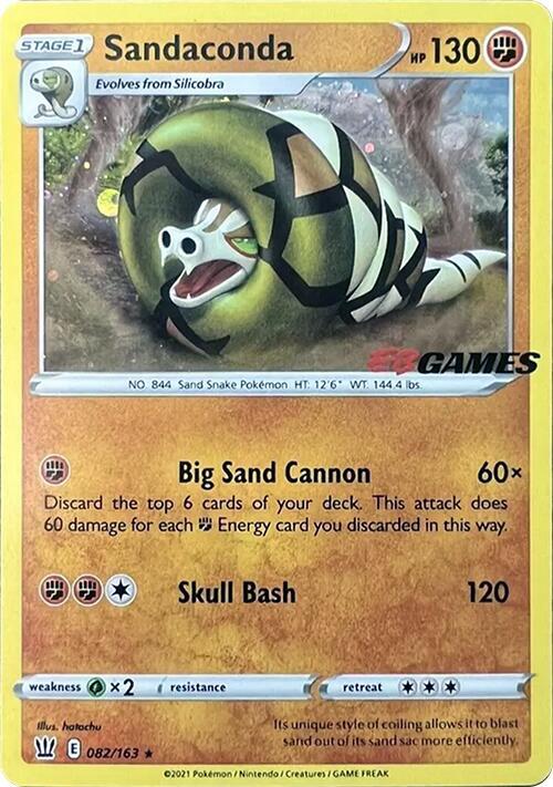 Sandaconda 082/163 — Miscellaneous Cards & Products (English Pokémon TCG card)